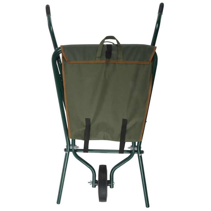 Esschert Design Carriola Pieghevole Verde GT138 421284