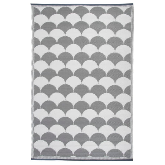 Esschert Design Tappeto da Esterno 180x121 cm Grigio Bianco OC24 421300