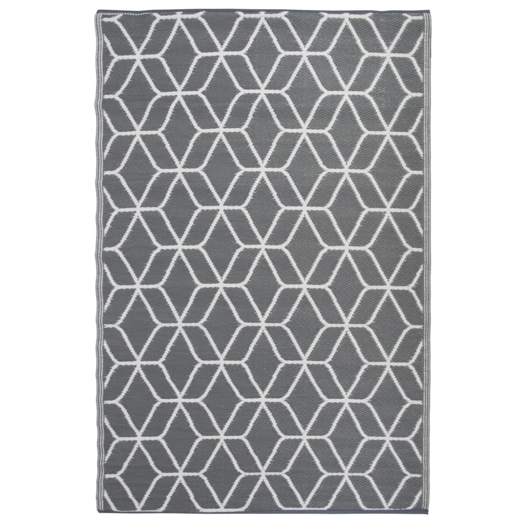 Esschert Design Tappeto da Esterno 180x121 cm Grigio Bianco OC25 cod mxl 67602