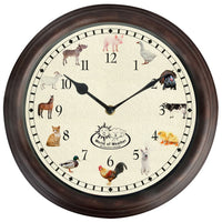 Esschert Design Orologio a Tema Animali da Fattoria e Suoni cod mxl 14206