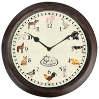 Esschert Design Orologio a Tema Animali da Fattoria e Suoni cod mxl 14206