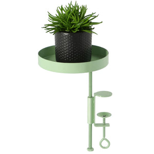 Esschert Design Vassoio per Piante con Morsetto Rotondo Verde S 441019