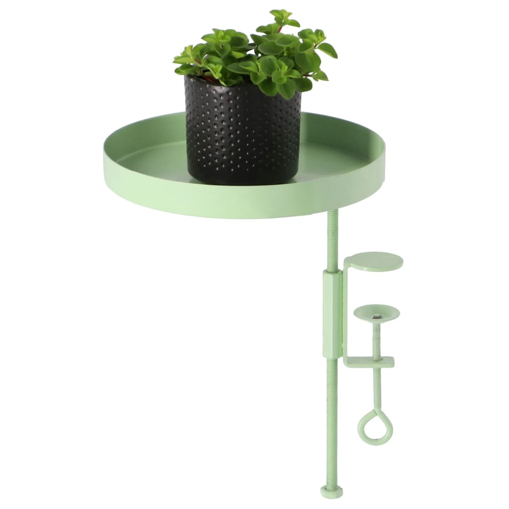 Esschert Design Vassoio per Piante con Morsetto Rotondo Verde M 441020