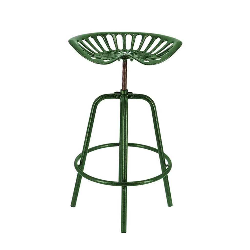 Esschert Design Sedia da Bar con Sedile Trattore Verde 442364