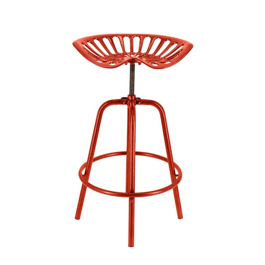 Esschert Design Sedia da Bar con Sedile Trattore Rossa 442365