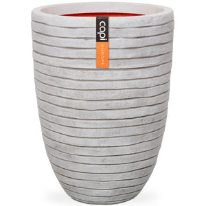 Capi Vaso Nature Row Elegante Basso 36x47 cm Avorio KRWI782