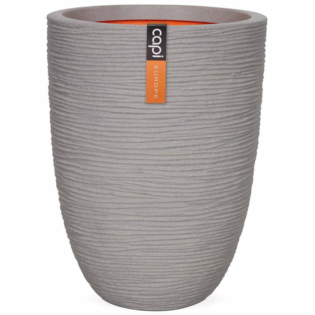 Capi Vaso Nature Rib Elegante Basso 36x47 cm Grigio PKGRR782 420583