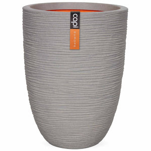 Capi Vaso Nature Rib Elegante Basso 36x47 cm Grigio PKGRR782 420583