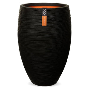 Capi Vaso Nature Rib Elegant Deluxe 45x72 cm Nero