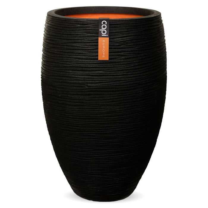 Capi Vaso Nature Rib Elegant Deluxe 45x72 cm Nero 434834