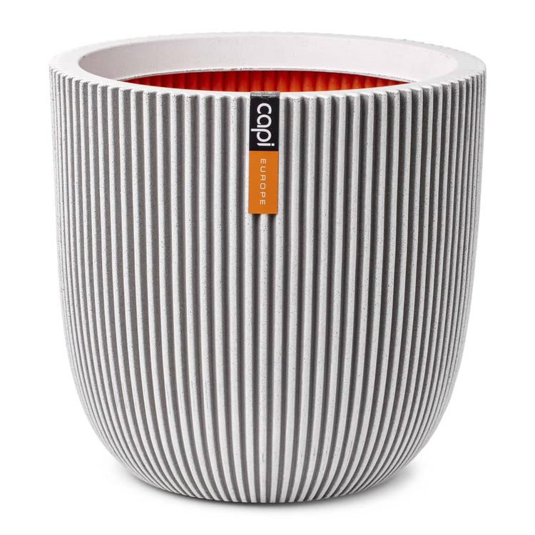 Capi Vaso Groove 35x34 cm Avorio 445490