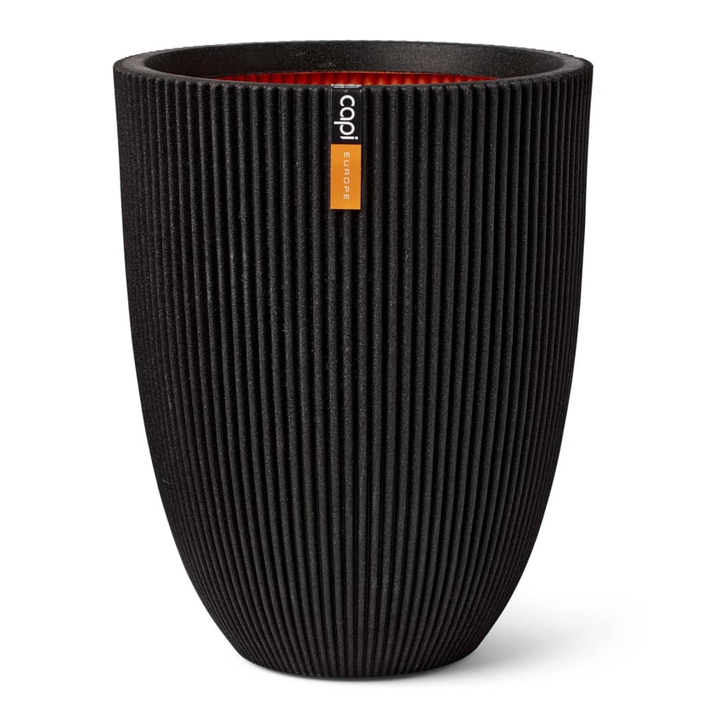 Capi Vaso Elegante Groove 46x58 cm Nero 445497