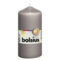 Bolsius Candele Moccoli 10 pz 120x58 mm Grigio Caldo 428077