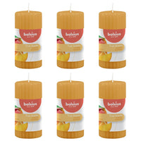 Bolsius Candele Profumate Rigate Pilastro 6 pz 120x58 mm Mango 440788