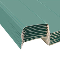 Pannelli da Tetto 12 pz in Acciaio Zincato Verde 42984