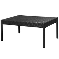 Set Divani da Giardino 6 pz con Cuscini in Polyrattan Nero cod mxl 31152