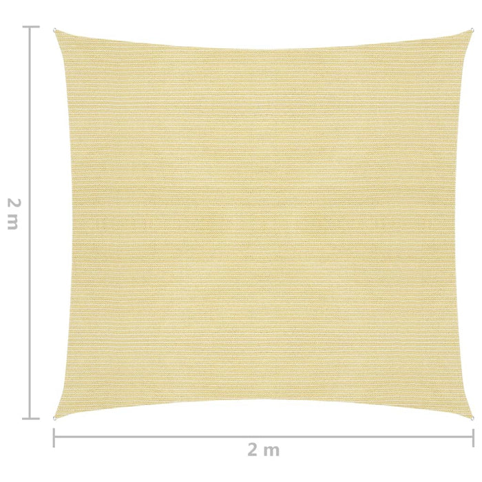 Vela Parasole in HDPE Quadrata 2x2 m Beige cod mxl 15570