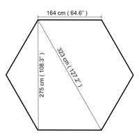 Gazebo Padiglione Tenda da Giardino 323x265 cm cod mxl 66011