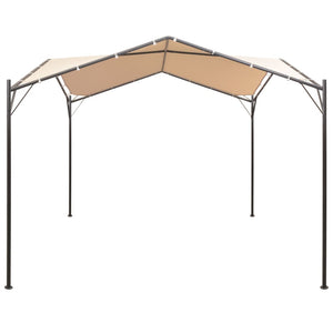 Gazebo Padiglione Tenda Tettoia 4x4 m in Acciaio Beige cod mxl 57501