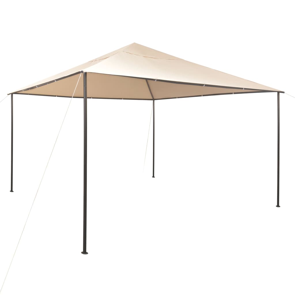 Gazebo Padiglione Tenda Tettoia 4x4 m Acciaio Beige   cod mxl 58861