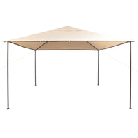 Gazebo Padiglione Tenda Tettoia 4x4 m Acciaio Beige   cod mxl 58861