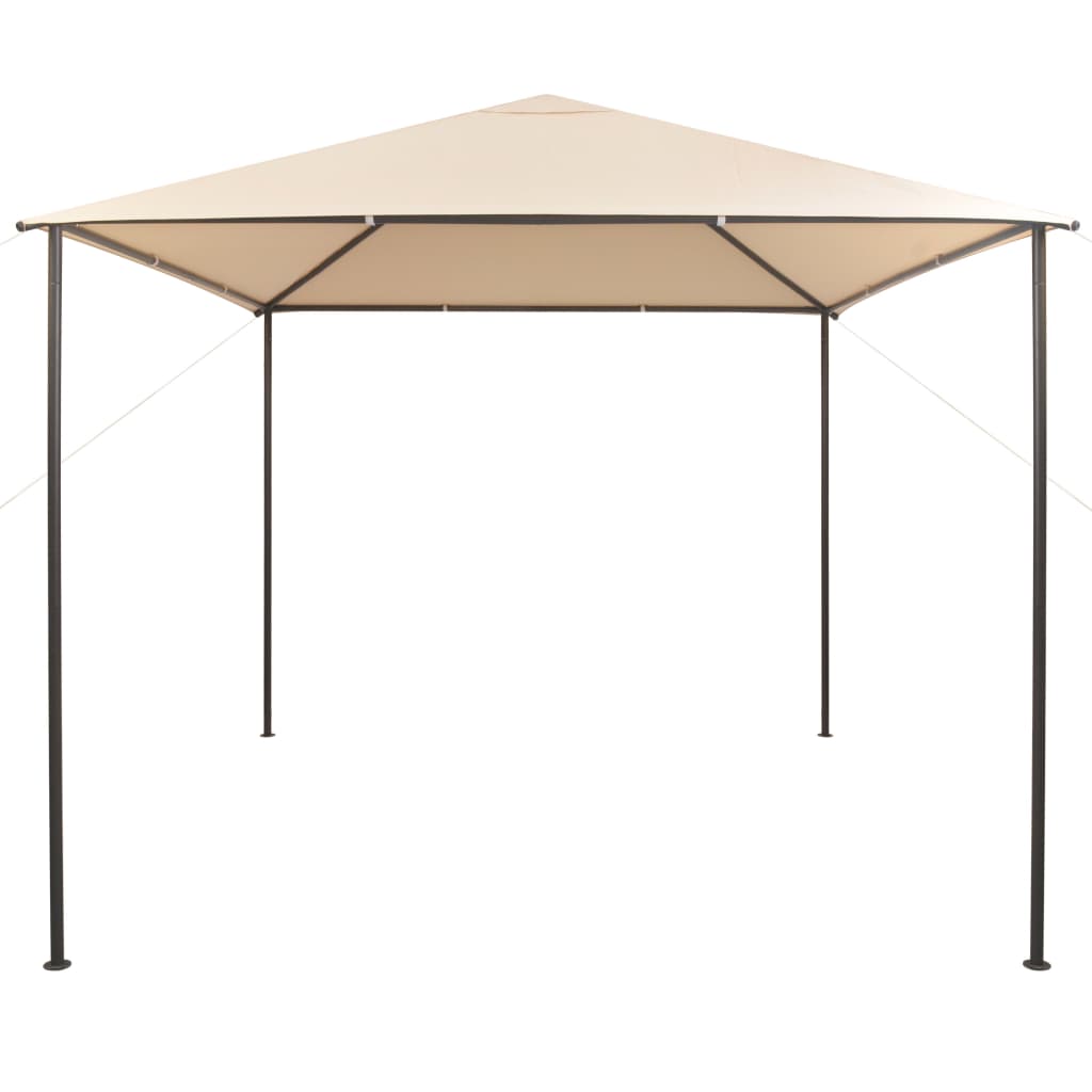 Gazebo Padiglione Tenda Tettoia 3x3 m Acciaio Beige cod mxl 65930