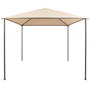 Gazebo Padiglione Tenda Tettoia 3x3 m Acciaio Beige cod mxl 65930