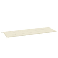 Cuscino per Panca Crema 150x50x3 cm in Tessuto Oxford 43199