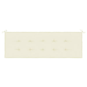 Cuscino per Panca da Giardino Crema 150x50x3 cm cod mxl 68406