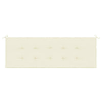 Cuscino per Panca Crema 150x50x3 cm in Tessuto Oxford 43199