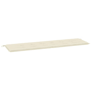 Cuscino per Panca Crema 180x50x3 cm in Tessuto Oxford 43200