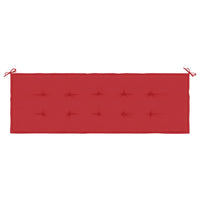 Cuscino per Panca da Giardino Rosso 150x50x3 cm cod mxl 68177