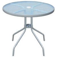 Tavolo da Bistrot Grigio 80x71 cm in Acciaio 43316