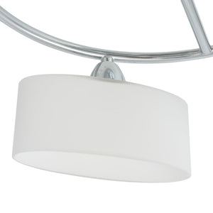 Lampada Soffitto Paralumi Elissoidi Vetro 5 Lampadine E14 200 W cod mxl 57842