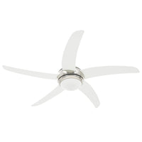 Ventilatore da Soffitto Decorato con Luce 128 cm Bianco 50538