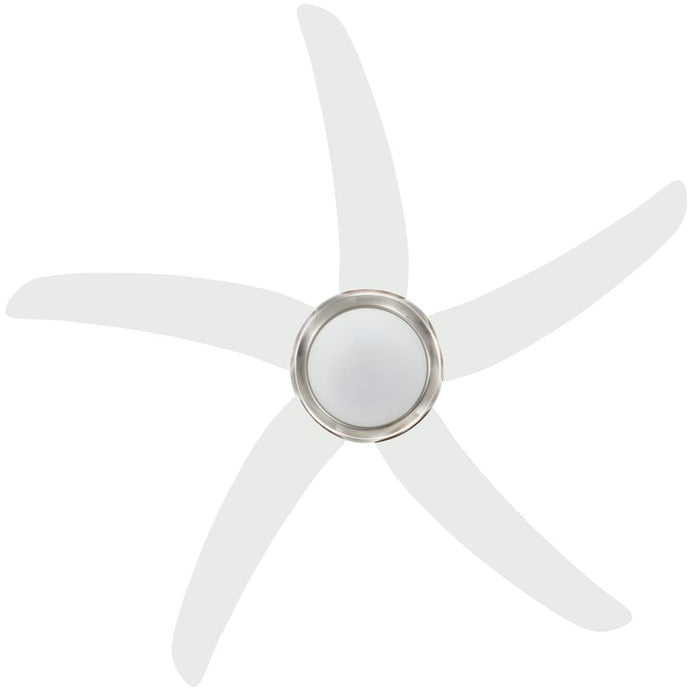 Ventilatore da Soffitto Decorato con Luce 128 cm Bianco 50538