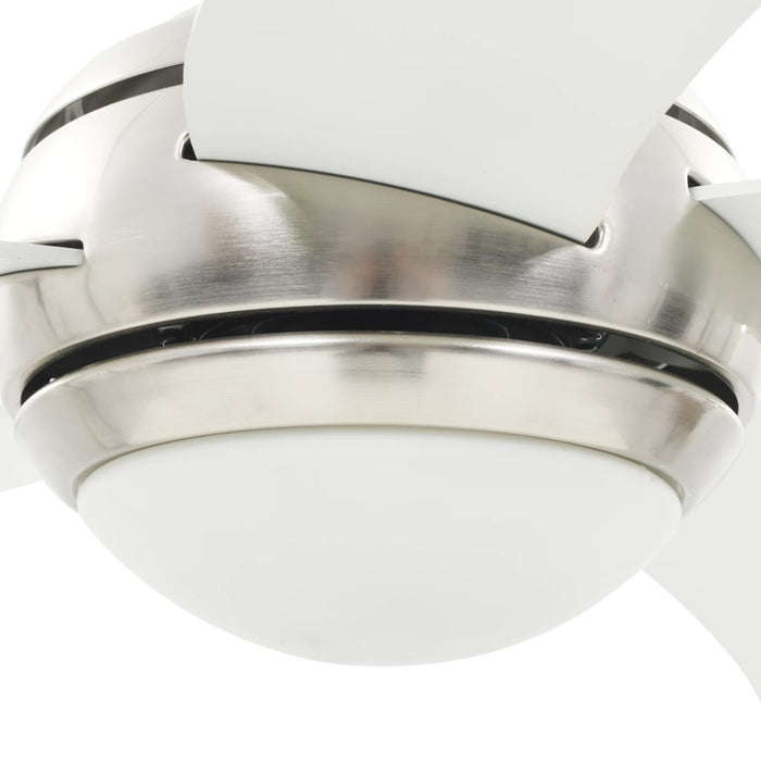 Ventilatore da Soffitto Decorato con Luce 128 cm Bianco 50538