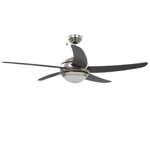 Ventilatore da Soffitto Decorato con Luce 128 cm Marrone cod mxl 49708