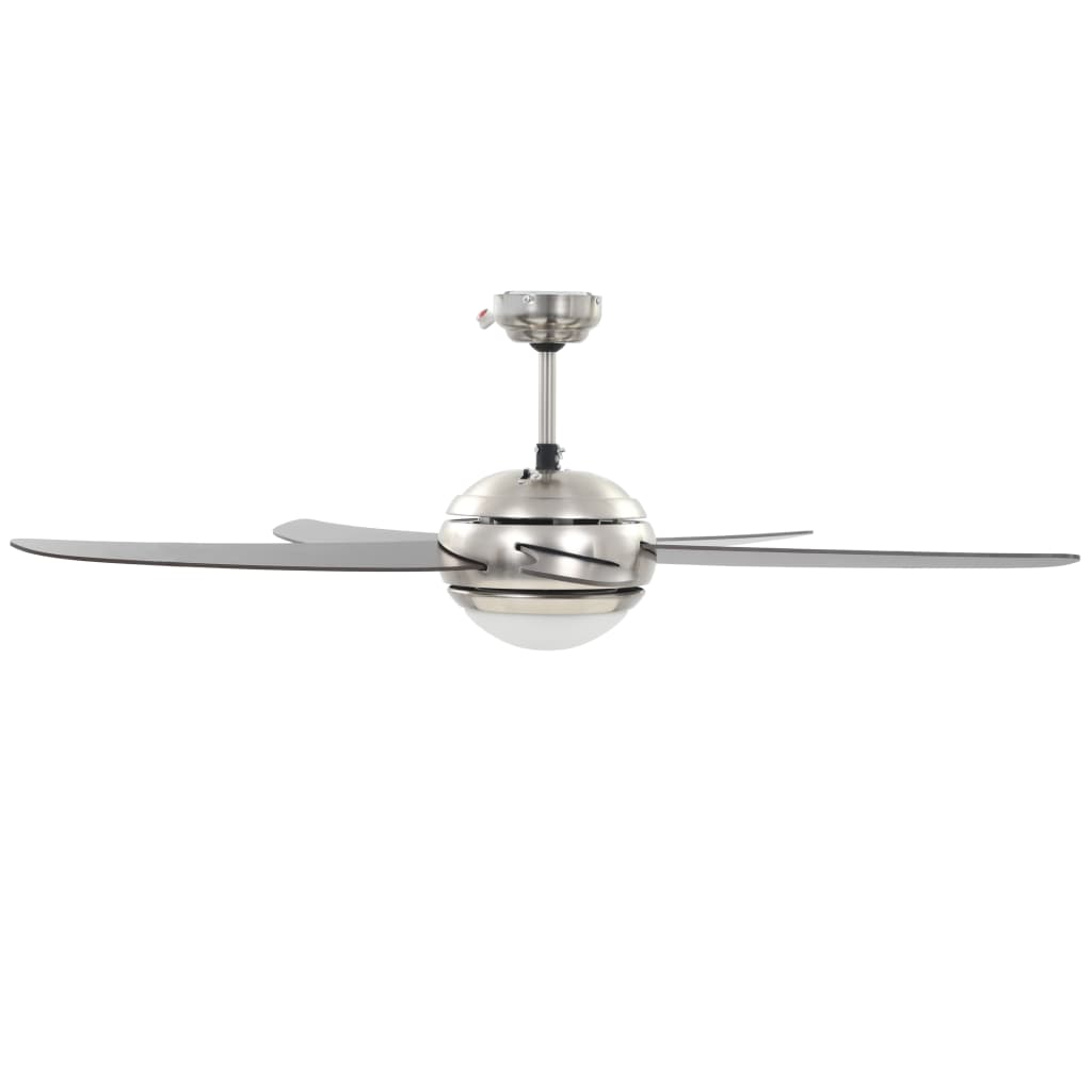 Ventilatore da Soffitto Decorato con Luce 128 cm Marrone cod mxl 49708