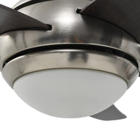 Ventilatore da Soffitto Decorato con Luce 128 cm Marrone cod mxl 49708