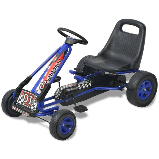 Go Kart a pedali con seduta regolabile Blu