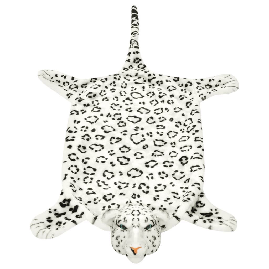 Tappeto di Peluche a Forma di Leopardo 139 cm Bianco cod mxl 73071