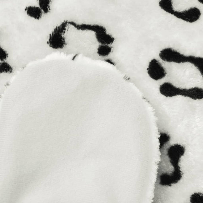 Tappeto di Peluche a Forma di Leopardo 139 cm Bianco cod mxl 73071