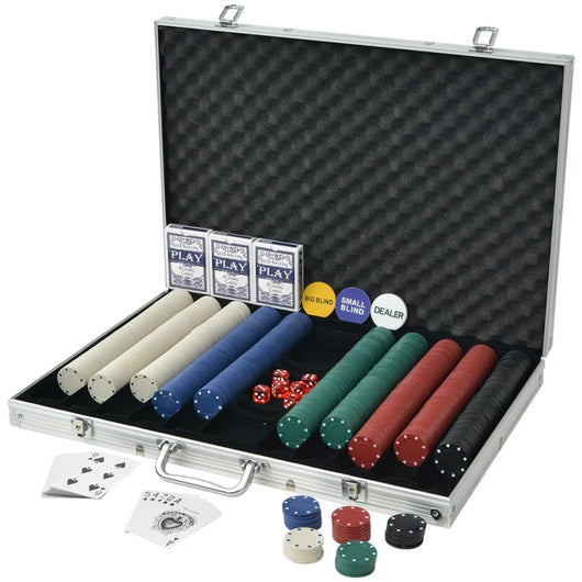 Set da Poker con 1000 Chips Alluminiocod mxl 129736