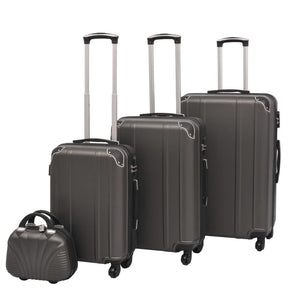 4 Pz. Set di Trolley Rigidi Antracite cod mxl 46089