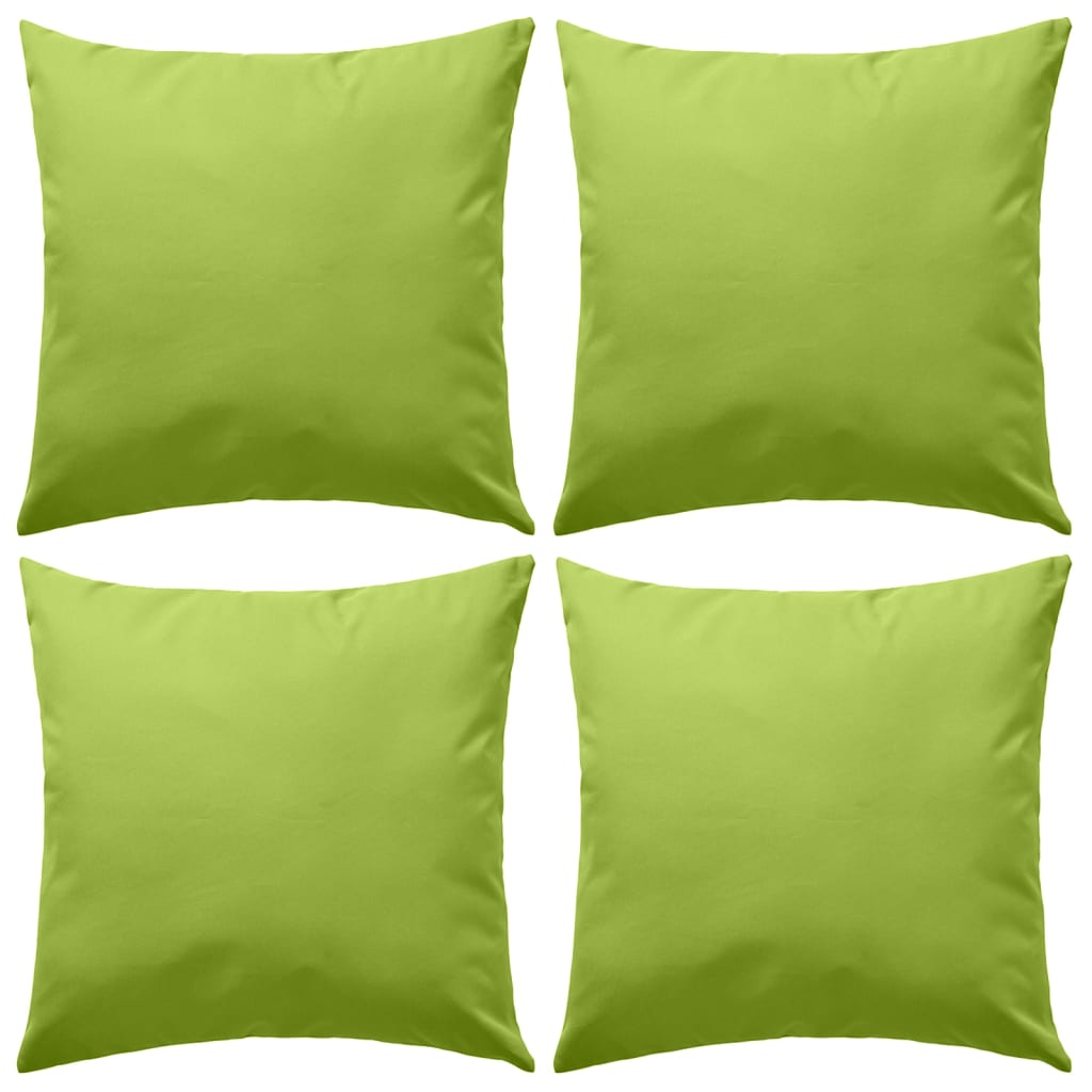 Cuscini da Esterno 4 pz 45x45 cm Verde Mela cod mxl 40896