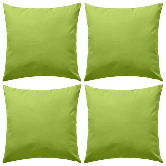 Cuscini da Esterno 4 pz 45x45 cm Verde Mela cod mxl 40896