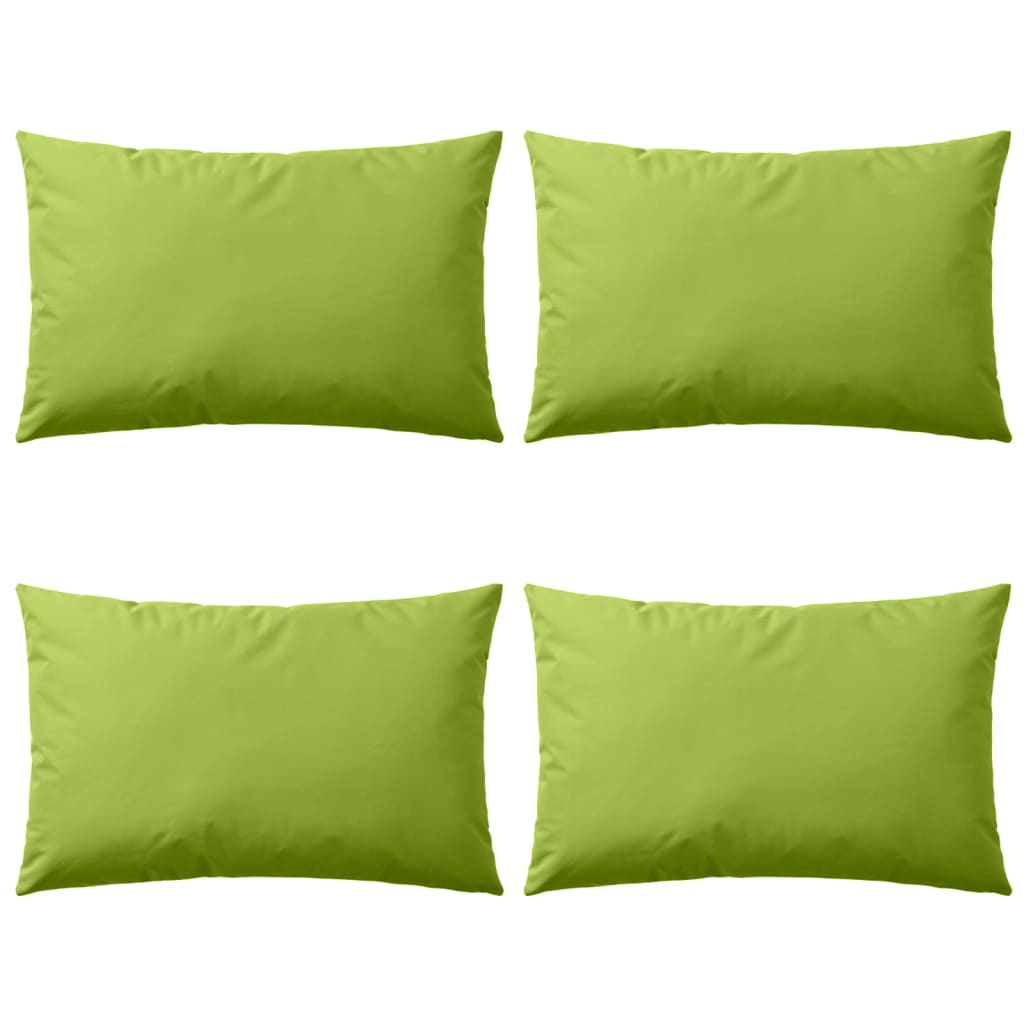 Cuscini da Esterno 4 pz 60x40 cm Verde Mela cod mxl 39794