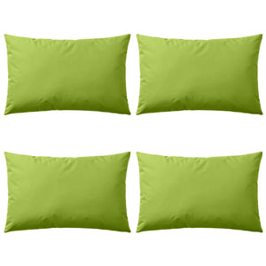 Cuscini da Esterno 4 pz 60x40 cm Verde Mela cod mxl 39794