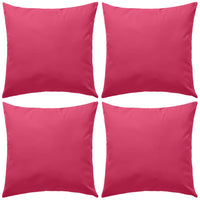 Cuscini da Esterno 4 pz 45x45 cm Rosa cod mxl 47319